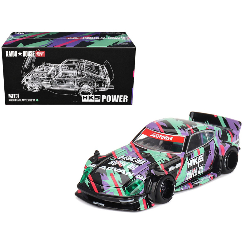 Машинка Mini GT x Kaido House Nissan Fairlady Z HKS V1 (2024